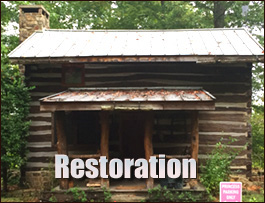 Historic Log Cabin Restoration  Norfolk City, Virginia